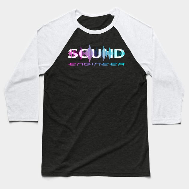 Sound engineer Baseball T-Shirt by Johnny_Sk3tch
